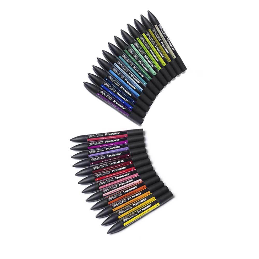 Winsor and Newton 24-Pack ProMarker Student Set